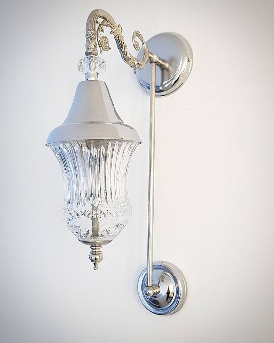 מנורת קיר דגם קייסר כסף צרפתימנורת קיר