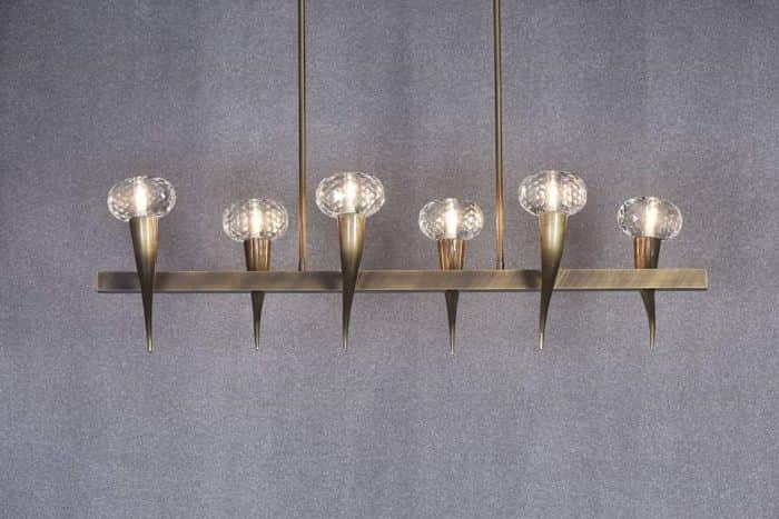 תאורה לפינת אוכל - אי מטבח