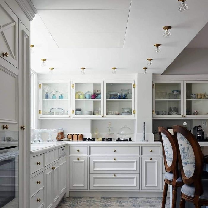 שקועים תקרה עם ראש קריסטל בודדים