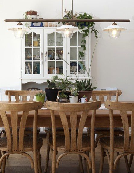 תאורה לפינת אוכל - אי מטבח