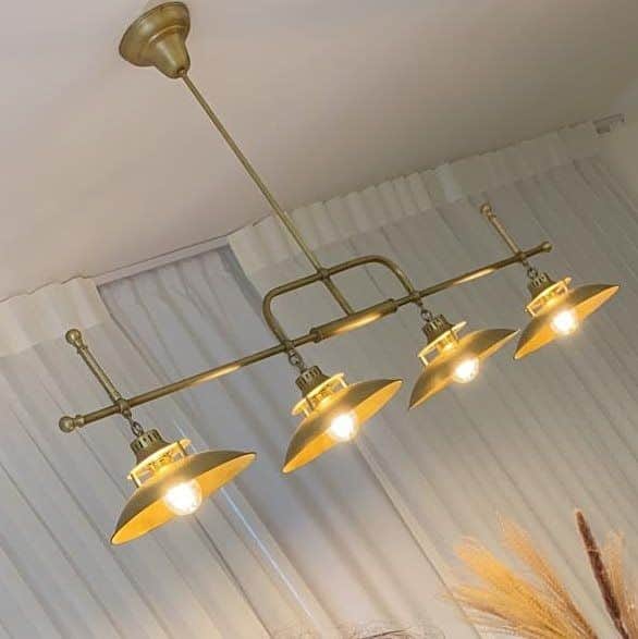 תאורה לפינת אוכל - אי מטבח