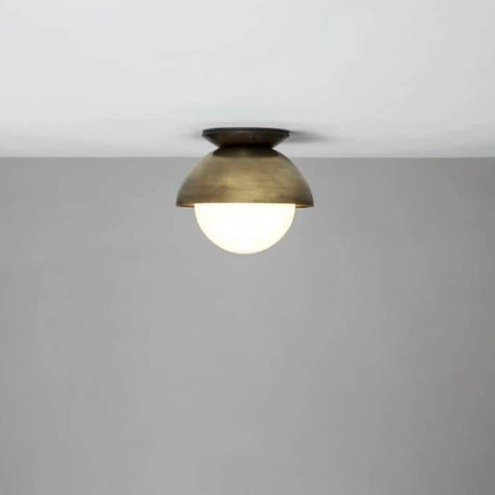 צמוד תיקרה שילוב פליז שחור ולבן. ניתן לקבל בכל קוטר