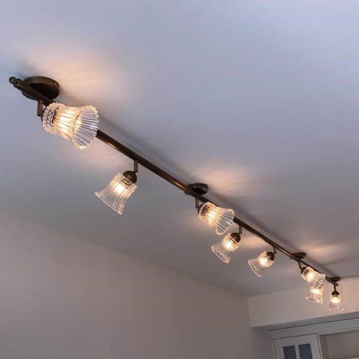 פס צבירה פליז עם זכוכיות קריסטל