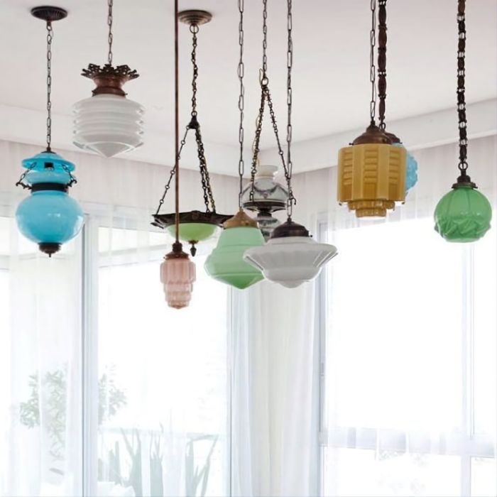 מנורת תליה דגם "אוספים נדירים"