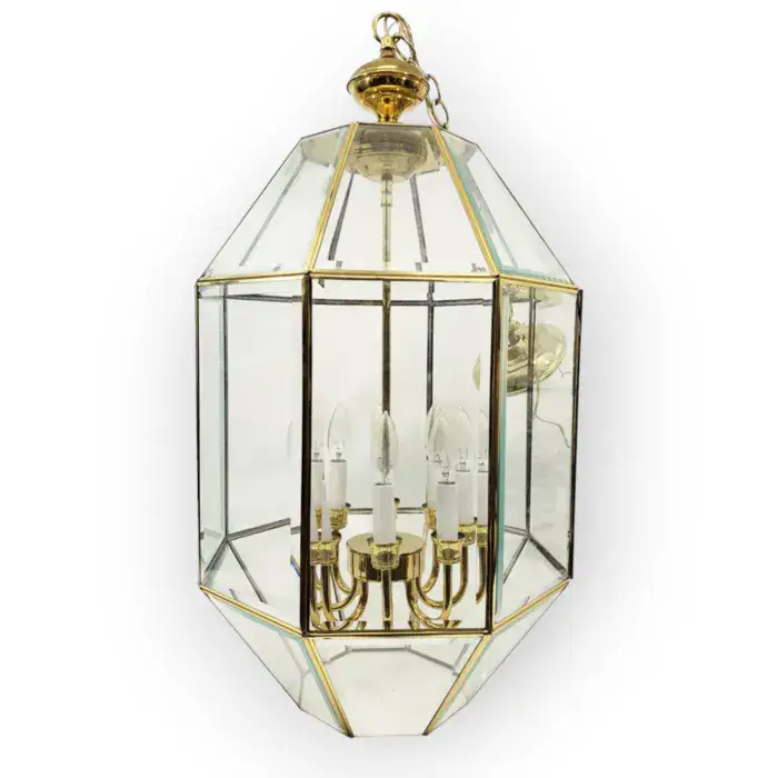 מנורת תליה דגם "פאזה אמריקאי ענק" עם שנדליר פנימי