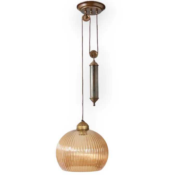 מנורת תליה משקולת מתכוונן