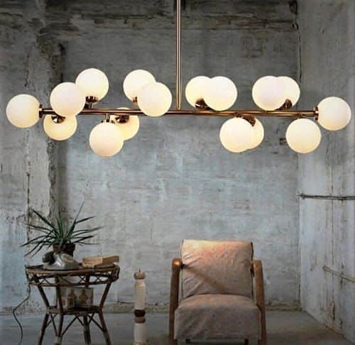 תאורה לפינת אוכל - אי מטבח