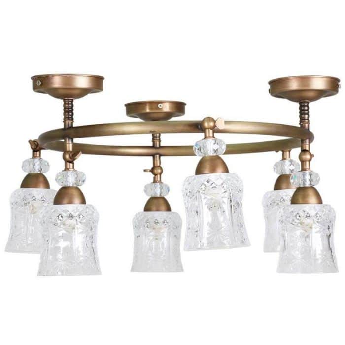 צמוד תקרה חישוק פליז במגוון מידות