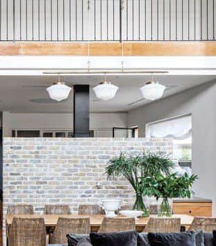 תאורה לפינת אוכל - אי מטבח